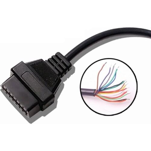 30CM OBD Diagnostic Interface 16 Pin Male and 16 Pin Female 30cm OBD2 Extension Cable OBDII Connector OBD 16Pin