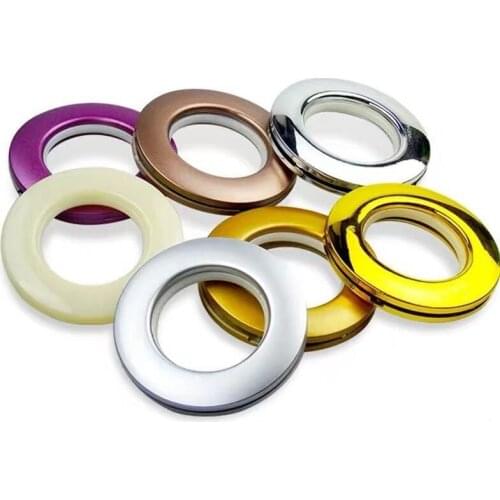 20pcs Curtain Perforation Accessories Ring Plastic Material 15 Colour Window-Dressing Hardware Installation Accessory Tools E120