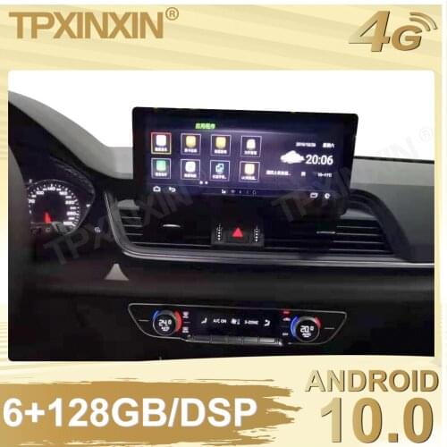 6+128G For Audi Q5L 2019 2020 Android 10.0 Car Stereo Radio Tape Recorder Multimedia video player GPS navigation Carplay