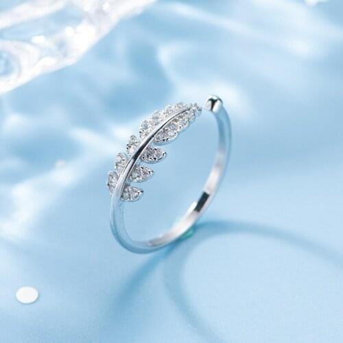 Bohemian Vintage Big Crystal Leaf Ring For Women Boho Antique Silver Color Knuckle Rings Boho Jewelry Anillos