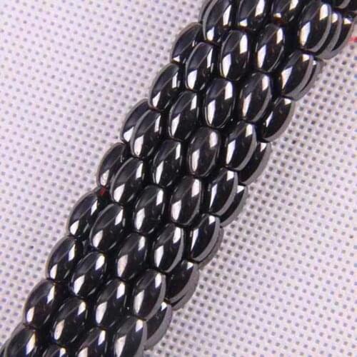 8x5MM Black Magnetic Hematite Healing Loose Beads 16 Inch Jewelry Making B099