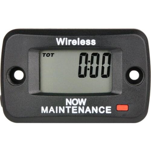 Digital Wireless Hour Meter Self Powered Vibration Activated 5 Groups Maintenance Reminder Conversion Machine Oil for Generator
