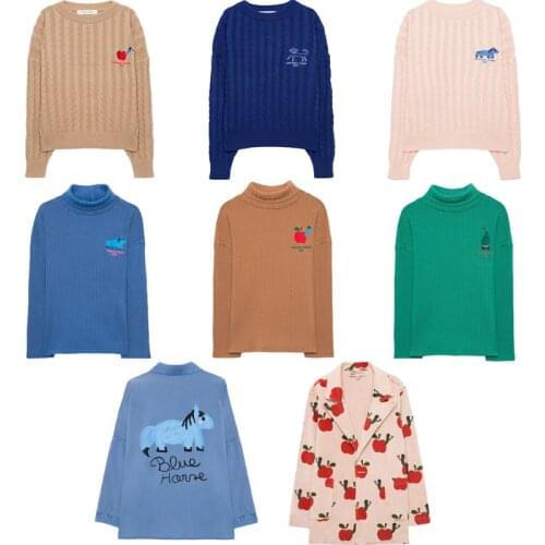 2021 New Winter Autumn WH Brand Kids Sweaters Boys Giirls Cute Fashion Print Knit Pullover Baby Toddler Cotton Outwear Costume