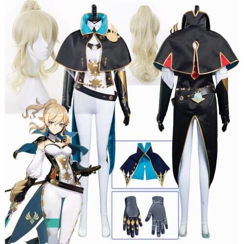 Jean Gunnhildr Cosplay Costume Outfits Genshin Impact Halloween Carnival Uniform Full Suit Custom Make