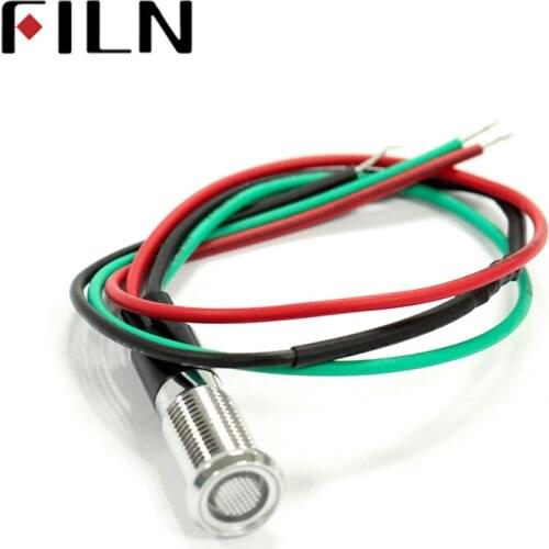 FILN FL1M-8FW-D 8mm red green metal 6v 36v 110v 220v bi-color 12v led indicator light with cable