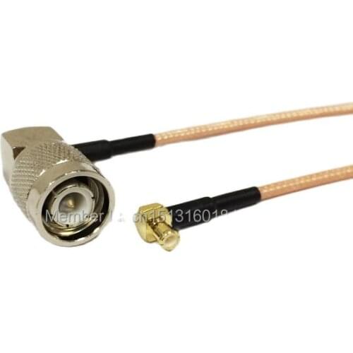 New Modem Coaxial Cable TNC Male Plug Right Angle To MCX Male Right Angle Connector RG316 Cable Pigtail 15CM 6" Adapter