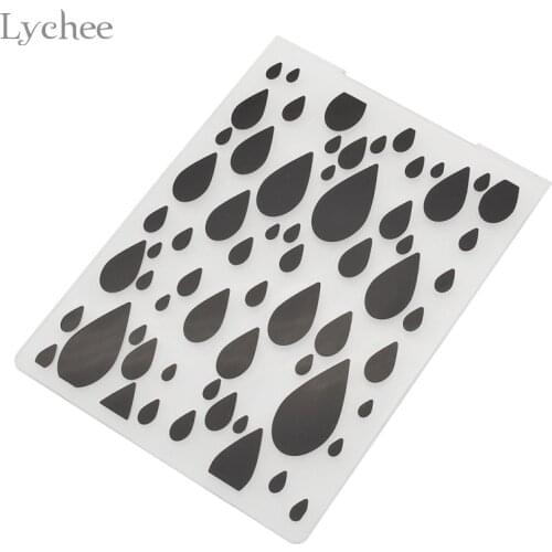 Lychee Life Plastic Embossing Folder Scrapbook DIY Album Card Tool Plastic Template Stamp Card Making Decoration Irregular