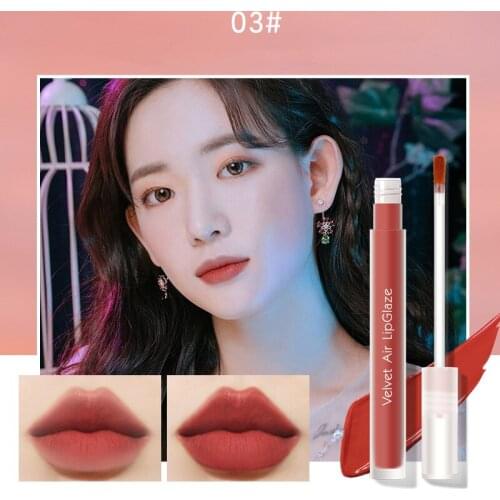 Mist Velvet Lip Glaze Velvet Air Texture Waterproof No Makeup No Fading Lip Glaze Lipstick Lip Gloss
