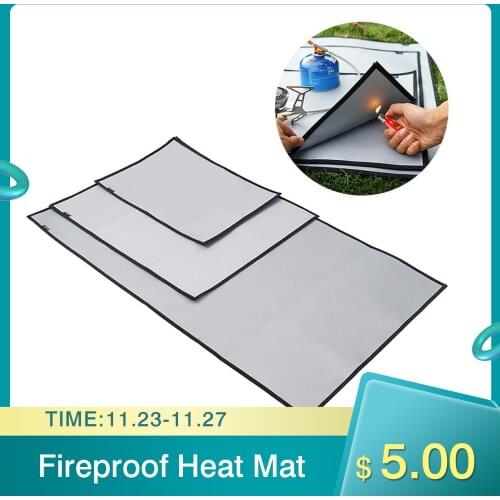Fireproof Heat Resistant Barbecue Gas Grill Splatter Mat Suitable For Backyard Floor Protective Rug Practical Tool High Quality