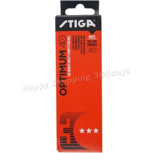 Original stiga 3 Star 40+ Poly Table Tennis Balls Ping Pong Balls ITTF Approved have seam new material steady quality game balls