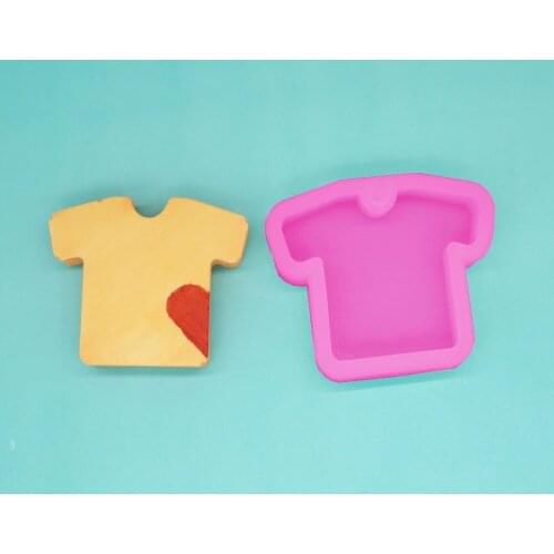 P944 clothes short-sleeved T-shirt silicone fondant mold Chocolate mould Cake decoration DIY
