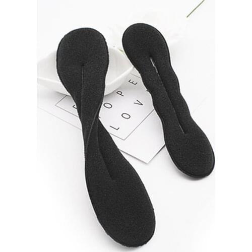 Black Color Magic Beauty Hair Hairstyle Foam Sponge Donut Twister Hair Disk Ponytail Bun Maker 2 Sizes L(22.5cm)/S(17.5cm)