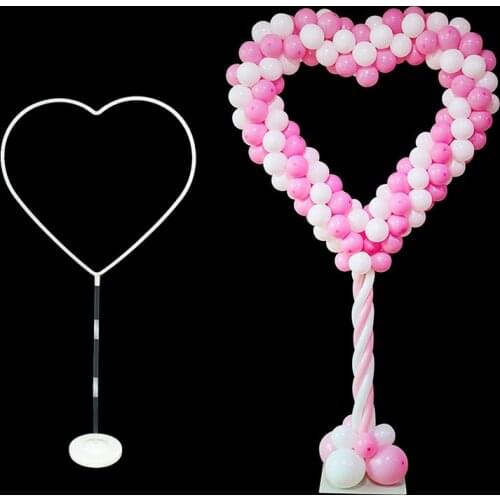 155cm Heart Balloon Stand Column Holder Wedding Balloons Arch Love Globos Valentines Day Decoration Birthday Party Supplies