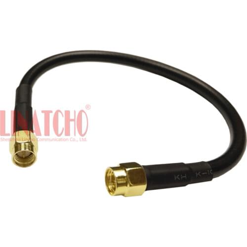 20cm RG58 double SMA male connectors RF radio jumper pigital cable