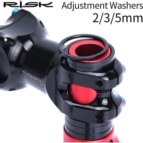 RISK 2/3/5mm Adjustment Aluminum Alloy Bike Bicycle Fork Washer Stem Headset Spacers Raise Handlebar Ring Cycling Accessory