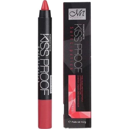 Long-lasting Lips Cosmetics Kissproof Soft lipsticks Pencil 19 colors available New in box 240pcs/lot DHL free