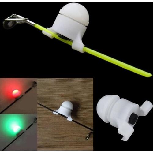 Portable 2 in 1 LED Night Fishing Rod Tip Clip on Fish Strike Bite Alert Alarm Light Fishing LED Rod Clip Fishing Accessories