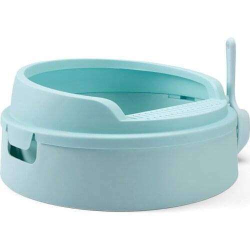 Pet Dog Toilet Bedpan Cat Litter Box Semi-Closed Sand Basin Cat Dog Tray Teddy Anti-Splash Toilette Puppy Cat Indoor Home Plasti