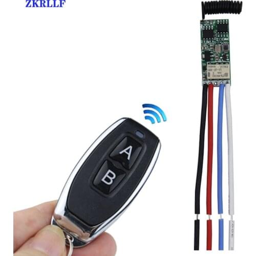 433 Mhz Universal DC 12V Wireless Remote Control Switch Relay Receiver Module and RF Transmitter Control LED String Lights DIY