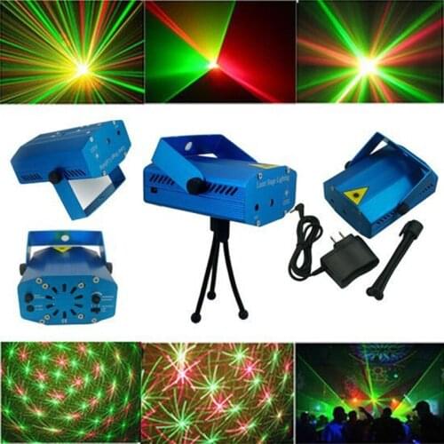High quality AC85-265V Stage Light Mini LED Laser Projector DJ Disco Bar Stage Party House Lighting Light Moving Party