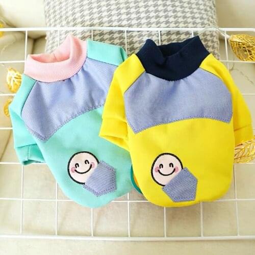 Cozy Pet Dog Clothes for Small Dogs Spring Print Puppy Sweater Hoodie Chihuahua Yorkies Maltese Shirts Pets Dogs Clothing Coat