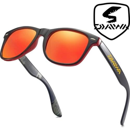 2022 Daiwa Polarized Fishing Sunglasses Men Classic Square Driving Sun Glasses Male Reefton Sunglasses DAWA Men Fishing Glasses