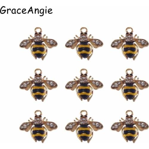 4pcs Bee Charms/pendant/Earrings/DIY/Necklace/Anklet/Xmas Gift Zinc Alloy necklace,earring bracelet jewelry DIY handmade