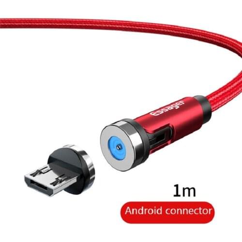 540 Degree Rotating Magnetic Data Cable Three-in-one Round Blind Magnetic Charging Cable Bending Magnetic Cable Mobile Phone