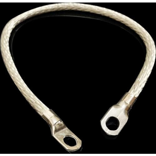 25mm2 Car grounding linetinned cooper braid 1mtin plated copper wire braid mesh grounding lanyard earth lead customize wire