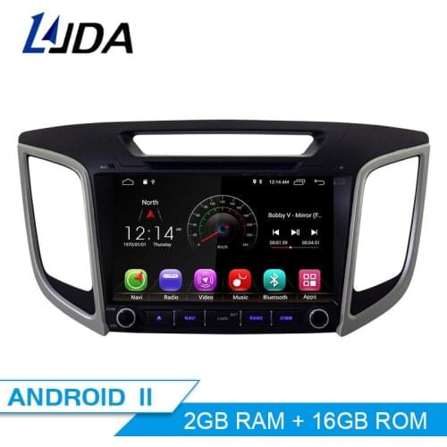 LJDA Android 10 Car dvd player for HYUNDAI IX25 CRETA Car Radio headunit gps navigation stereo multimedia WIFI autoaudio 2G+16G