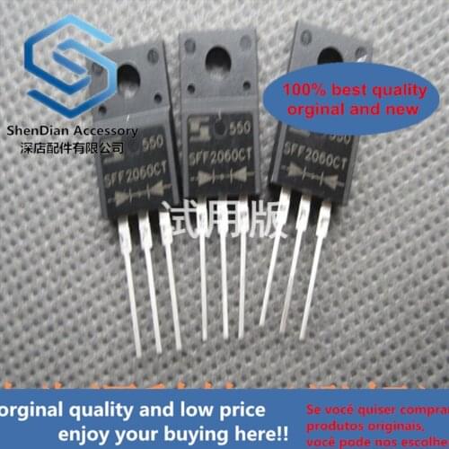 10pcs only orginal new real sotck SFF2060CT 20A 600V TO-220F Super fast recovery diode SFF2006