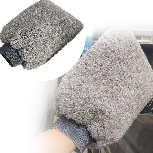 1Pc Double-sided Water Resistant Dust Removal Car Towel Glove Washing Cleaning Tool Wash Maintenance Accessories