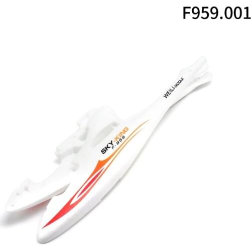 F959.001 Foam Fuselage Body Wltoys F959 Sky King 3CH RC Airplane glider Fixed Wing Plane Spare Parts Accessories
