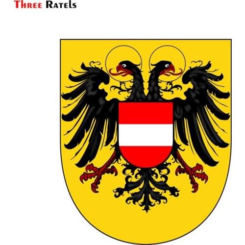 Three Ratels FTC-663# Austria National Emblem Coat Of Arms PVC Waterproof Window Auto Motorcycle Car Sticker Decal