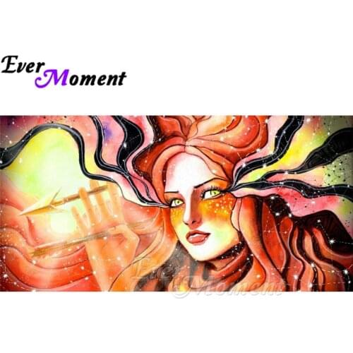 Ever Moment Diamond Painting Woman Eyes Arrow Full Square Drill 5D DIY Picture Of Rhinestone Mosaic Diamond Embroidery ASF1943