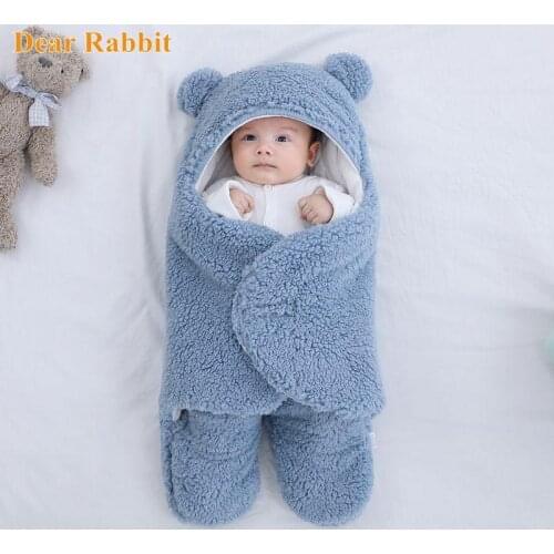 Soft New born Baby Wrap Blankets Baby Sleeping Bag Envelope For Newborn Sleepsack 100% Cotton thicken Cocoon clothes 0-9 Months