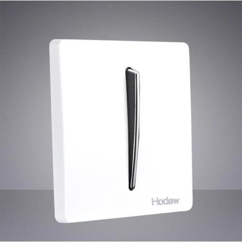 86 Type White Silver Button 1-4 Gang Wall Light Push Button Switch Single Dual Control 2 Way Wall Power Socket Panel