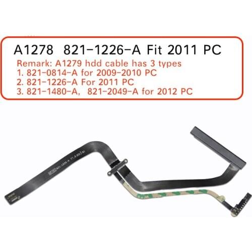 New original For MacBook Pro 13" A1278 821-0814-A 821-1480-A 821-1226-A HDD Hard Disk Drive Flex Cable wire