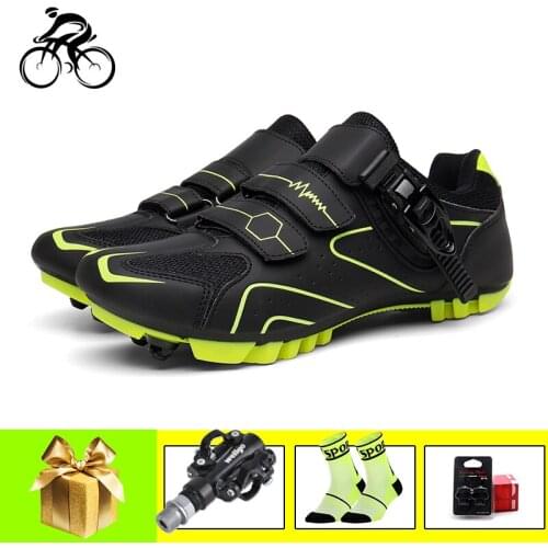 Cycling Shoes for Men Women Breathable Self-locking Bicycle Sneakers Sapatilha Ciclismo Mtb SPD Pedals Outdoor Riding Bike Shoes