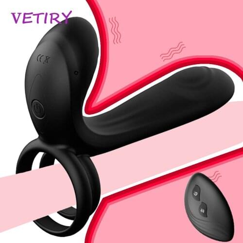 Couples G-Spot Vibrator Nipples Vagina Stimulator Long-Lasting Penis Erection Delay Ejaculation Orgasm Adult Sex Toys Sex Shop