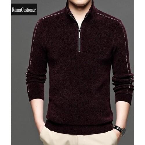 RomaCustomer Men's Pullovers With Zip
