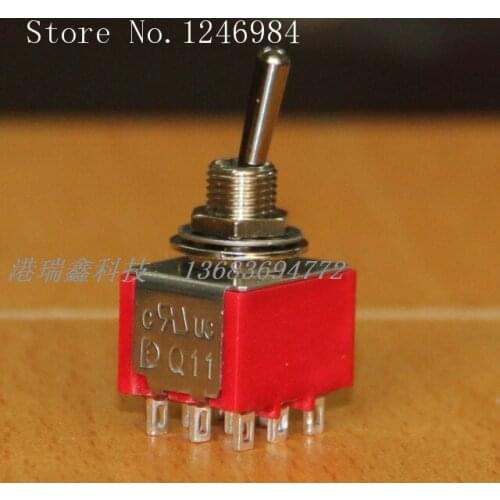 [SA]T8302 triggered nine foot three -way toggle switch single reset M6.35 small toggle switch Q11 Taiwan Deli--20pcs/lot