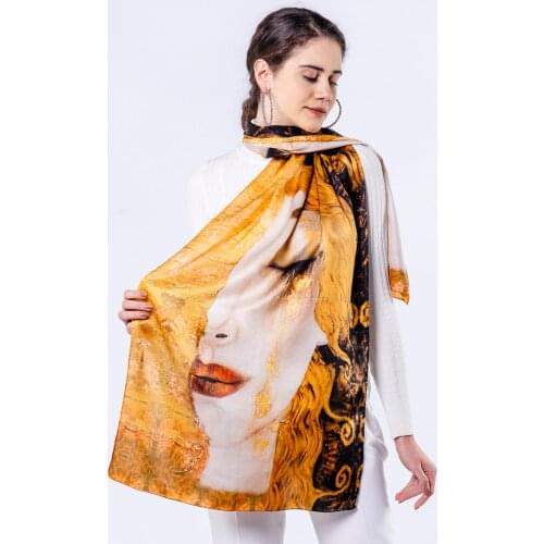Nomads Felt Gustav Klimt Freyas Tears Silk Scarf