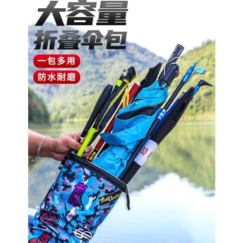 Fishing umbrella bag rod bag waterproof fishing umbrella storage bag fishing rod bag rod bag folding fishing gear fishing bag