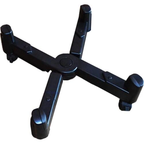 Universal Black Computer Cases Stents Towers Chassis Host Bracket adjustable Wide Mobile ABS Plastic Pulley Case Slide Bracket