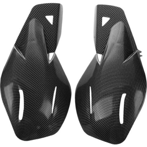 1 Pair 22Mm Universal Handlebar Cuffs Handguards Motorcycle Carbon Fibre
