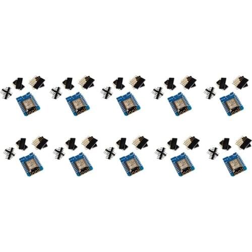 10Pcs/Set D1 Mini-Mini NodeMcu 4M Byte Lua WIFI IoT Development Board Based on ESP8266 WIFI Module