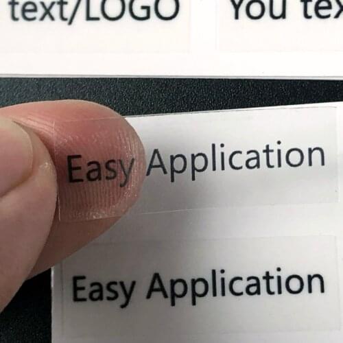 100 Pc Custom Different Name Wimpers Label Sticker Transparent Vinyl Pvc Private Custom Logo Seal Sticker Lip Gloss Label name