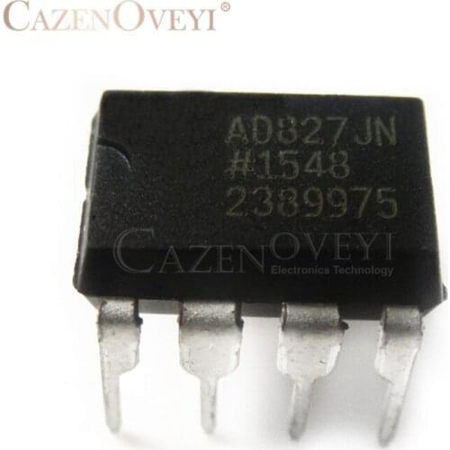 2pcs/lot AD827 AD827JN AD827JNZ DIP-8 Audio Fever Dual Op Amp Amplifier In Stock