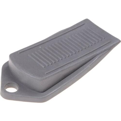 2pcs Door Wedge Shaped Rubber Door Stops Non-Slip Black Rubber Door Buffers